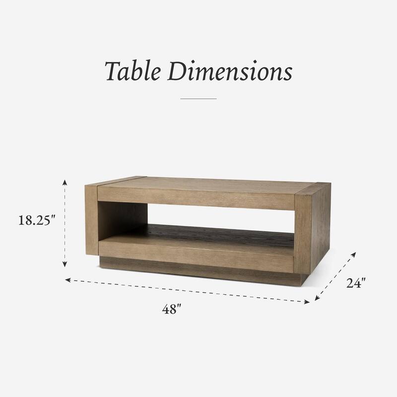 Maven Lane Artemis Contemporary Wooden Coffee Table