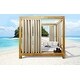 preview thumbnail 1 of 17, Seascapes Indoor/Outdoor Grommet Curtain Panel - Pair 50" x 108" - Linen