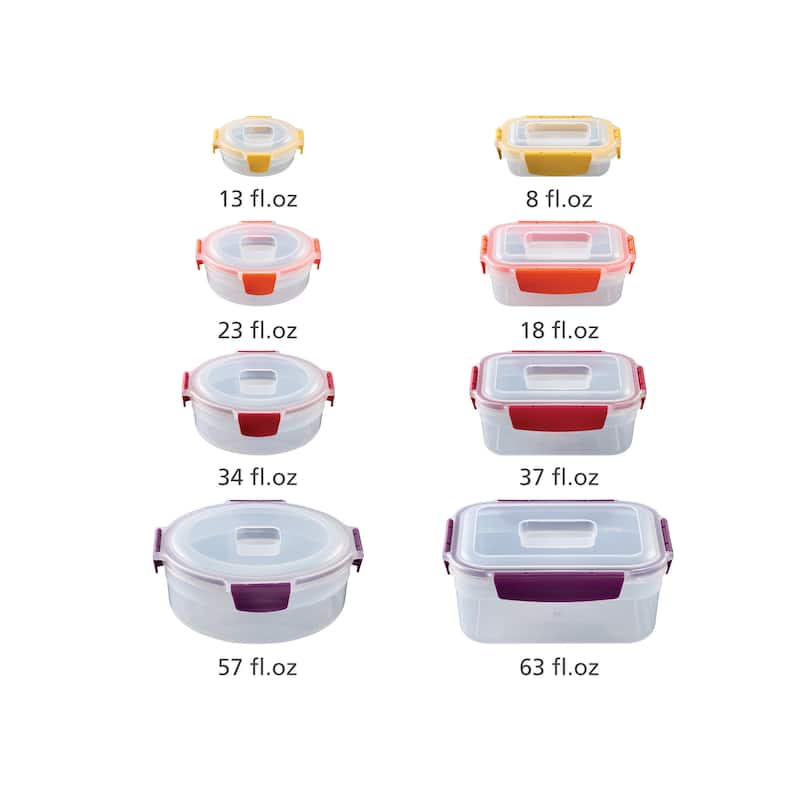 Joseph Joseph Nest Lock 16-piece Food Storage Container Set, BPA Free