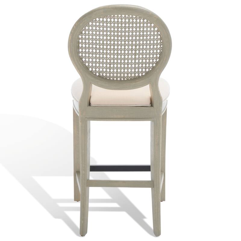 SAFAVIEH Couture Lyuda Rattan Counter Stool (Set of 2) - 19Wx23Dx40H