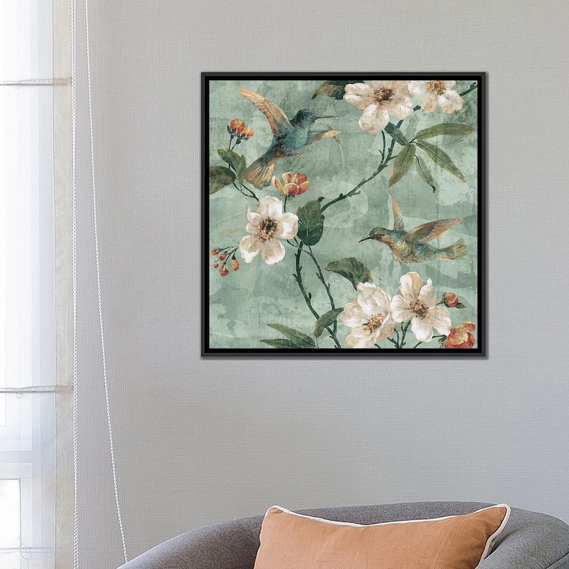 iCanvas "Birds Of A Feather II" by Renee Campbell Framed Canvas Print