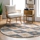 preview thumbnail 43 of 44, Nuloom Hand Braided Marla Denim And Jute Diamonds Area Rug 6' Round - Ivory - Runner