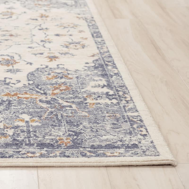 Alora Decor Sage Traditional Ivory Wool Area Rug