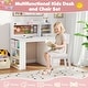 preview thumbnail 6 of 8, Gymax Kids Desk & Chair Set w/Chair Hutch 3-Layer Side Shelf Storage
