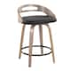 Option Black PU/Light Grey Wood/Black Metal