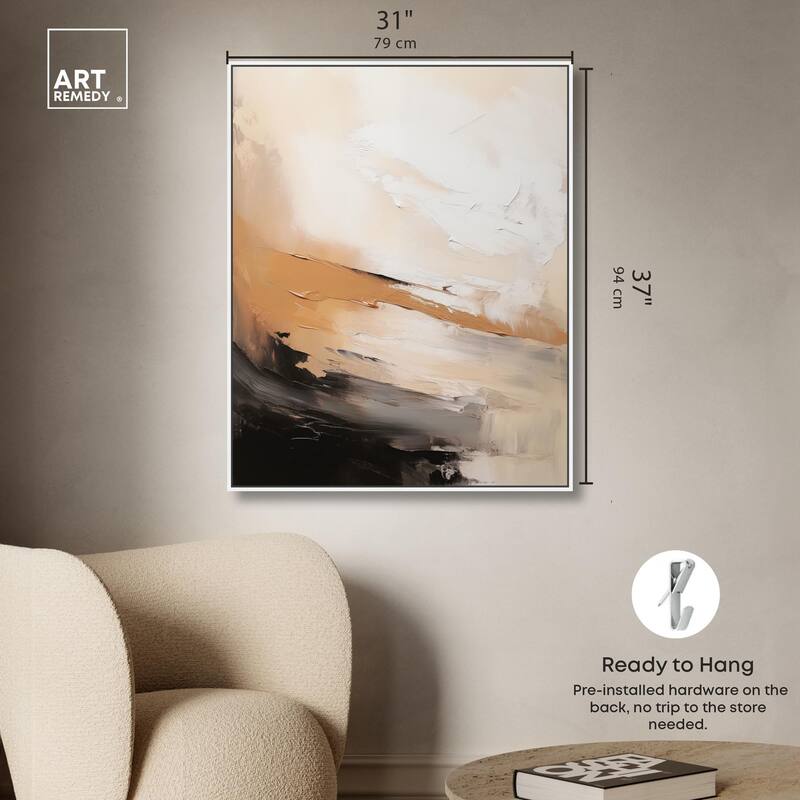 Baked Clay III Canvas by Art Remedy