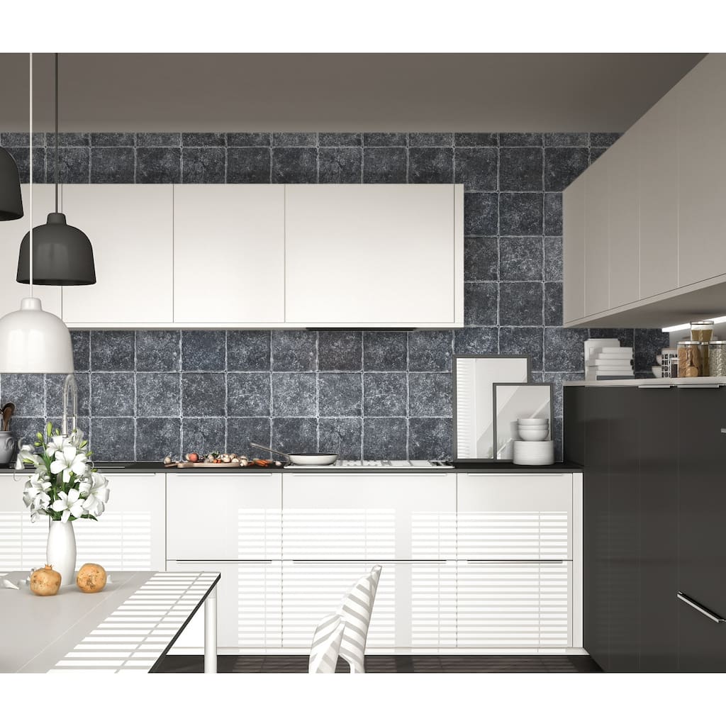 Midnight Marble 6" x 6" Tumbled Tile