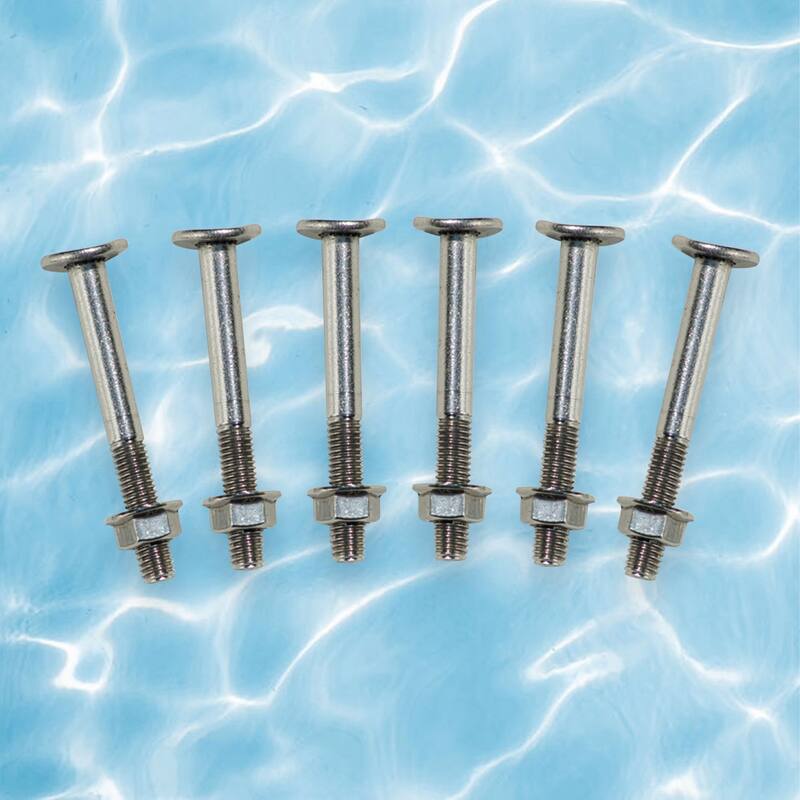 Set of 6 HydroTools Stainless Steel Swimming Pool Ladder Bolts 3"