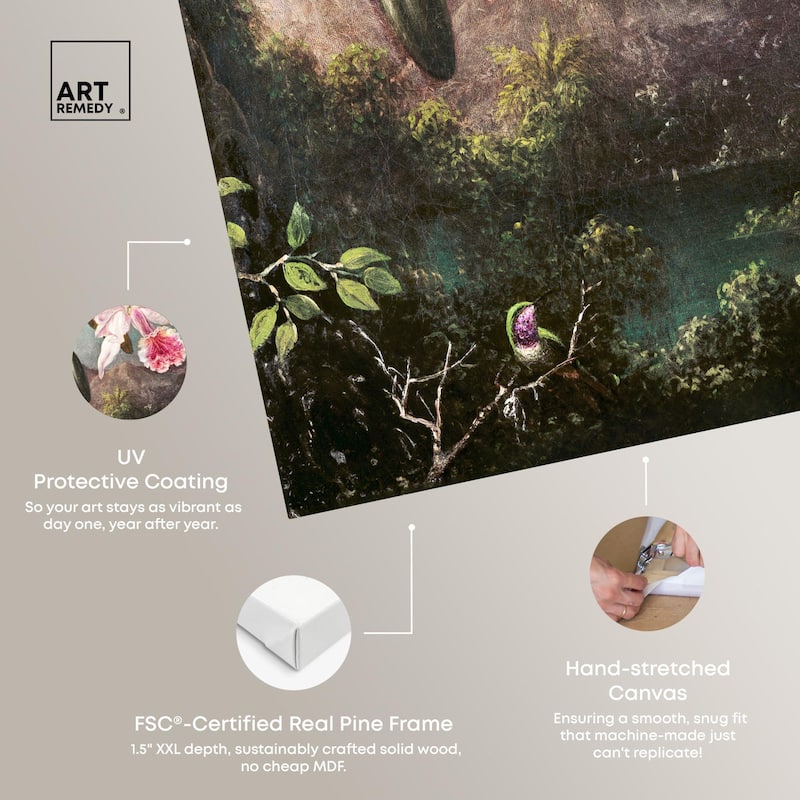 Orchid Blossoms 1873 Canvas by Art Remedy, Gallery Wrapped