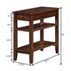 Copper Grove Aubrieta1 Drawer Chairside End Table with Shelves - Espresso