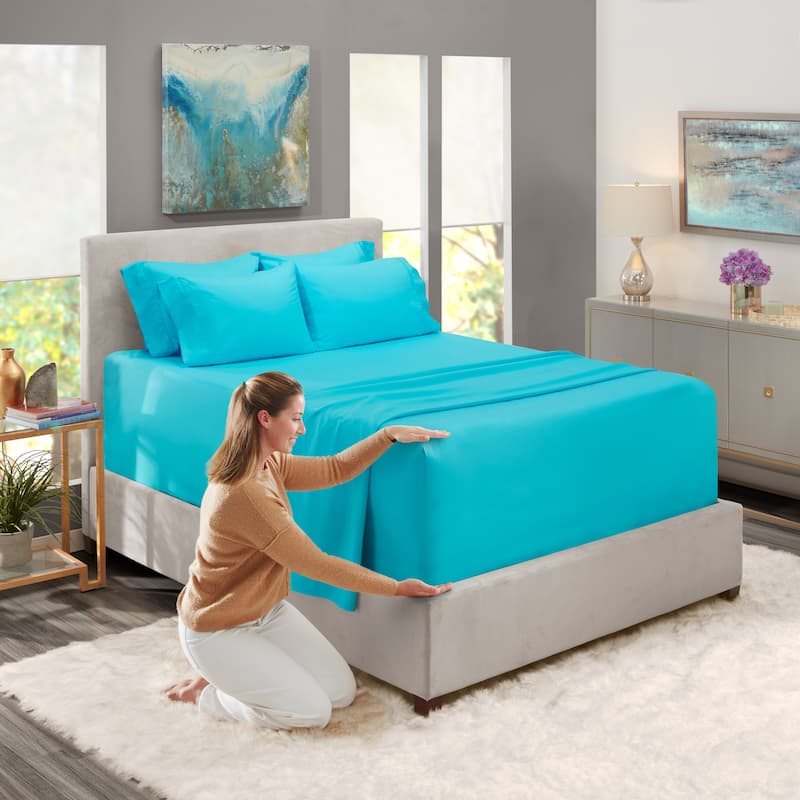 Empyrean Extra Deep Pocket Bed Sheet Set - Breathable, Super Soft Sheets with Extra Set of Pillowcases