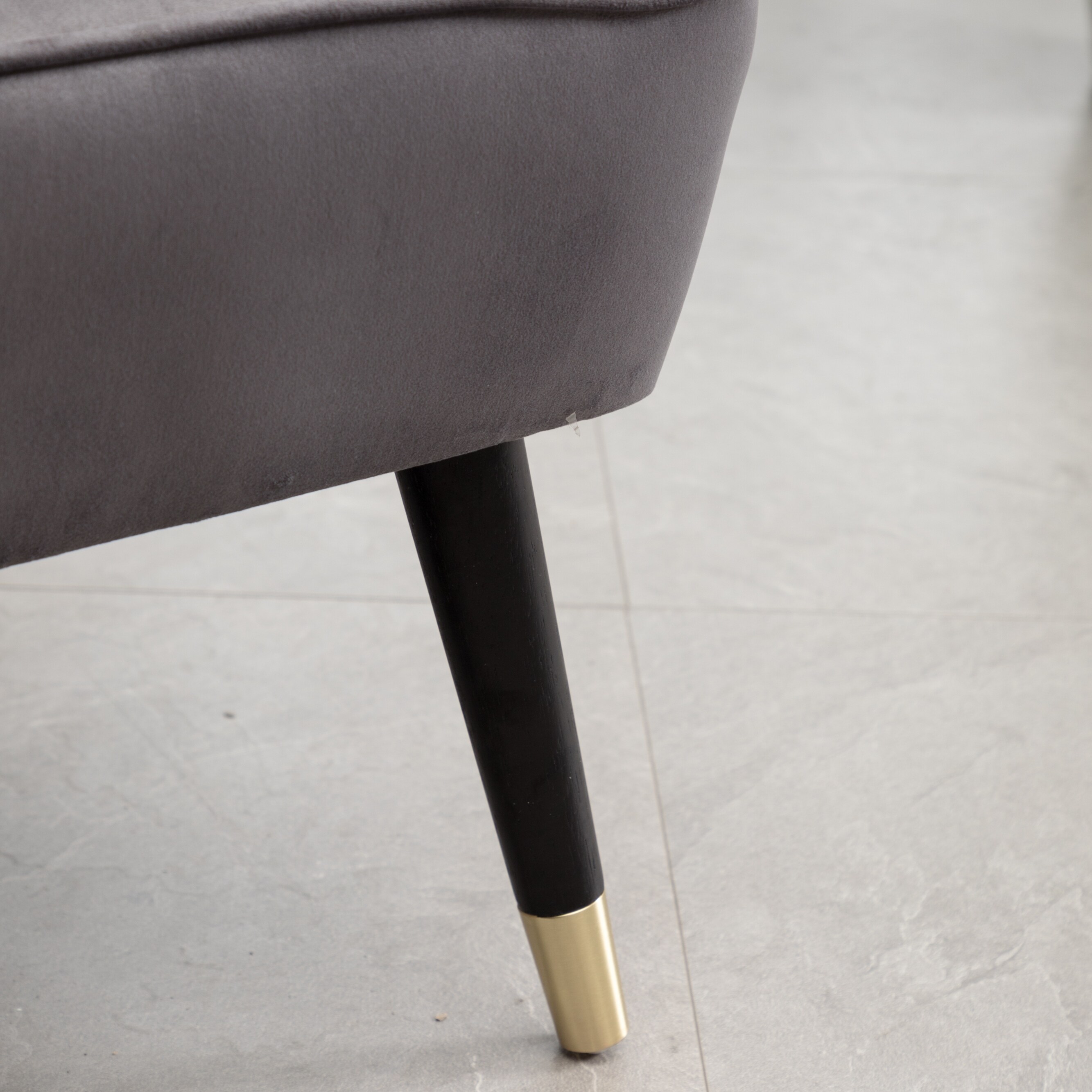 Elon contemporary velvet best sale upholstered accent chair