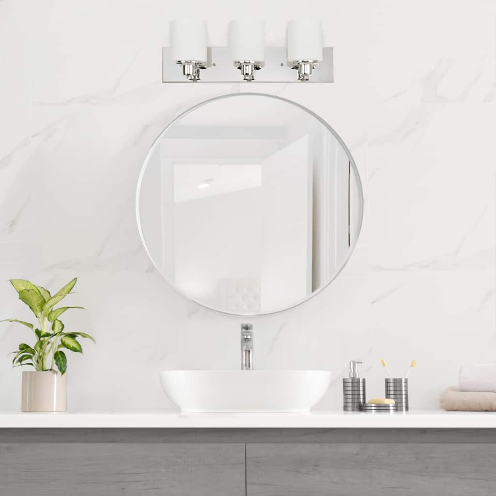 Dane Polished Chrome Dimmable 3-Light Vanity Light - Polished Chrome