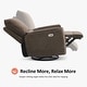 preview thumbnail 21 of 22, MCombo Power Swivel Glider Recliner Chair with USB Charging Ports for Living Room and Nursery, Fabric 6922