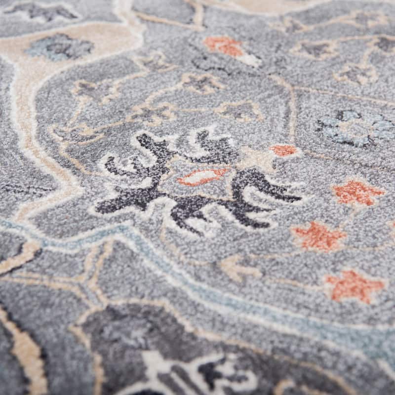 Alora Decor Cyrus Grey Transitional Hand-Tufted Wool Rug