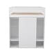 preview thumbnail 14 of 33, White Full Loft Bed with Built-in Desk, Wardrobe, and Drawers, Perfect for Small Rooms
