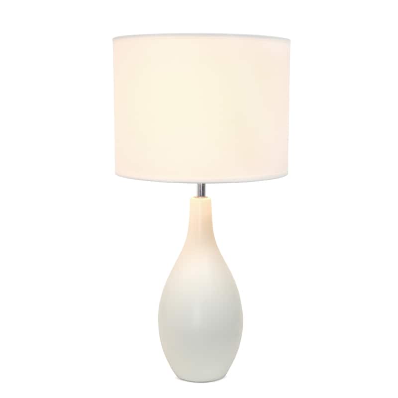18.11" Standard Dewdrop TableLamp with Matching Fabric Shade