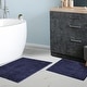 preview thumbnail 16 of 38, Superior Cotton Solid Non-slip Backing 2-Piece Bath Rug Set