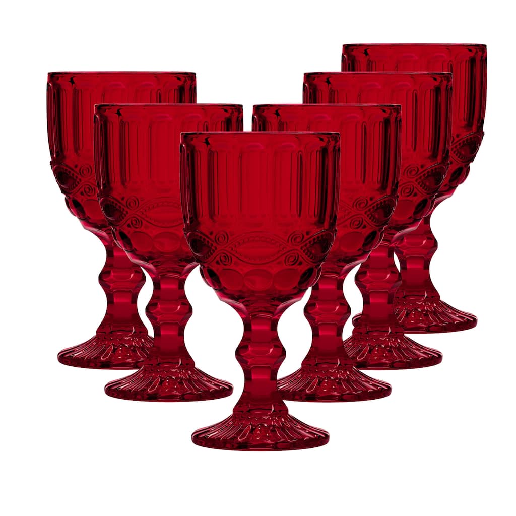 Elle Decor Set of 6 Goblets - 8.4 oz
