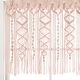preview thumbnail 31 of 41, Lush Decor Boho Macrame Textured Cotton Valance/Kitchen Curtain/Wall Decor