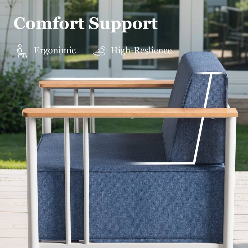 Pocassy 8PCS Sofa Chair Table with Ottoman