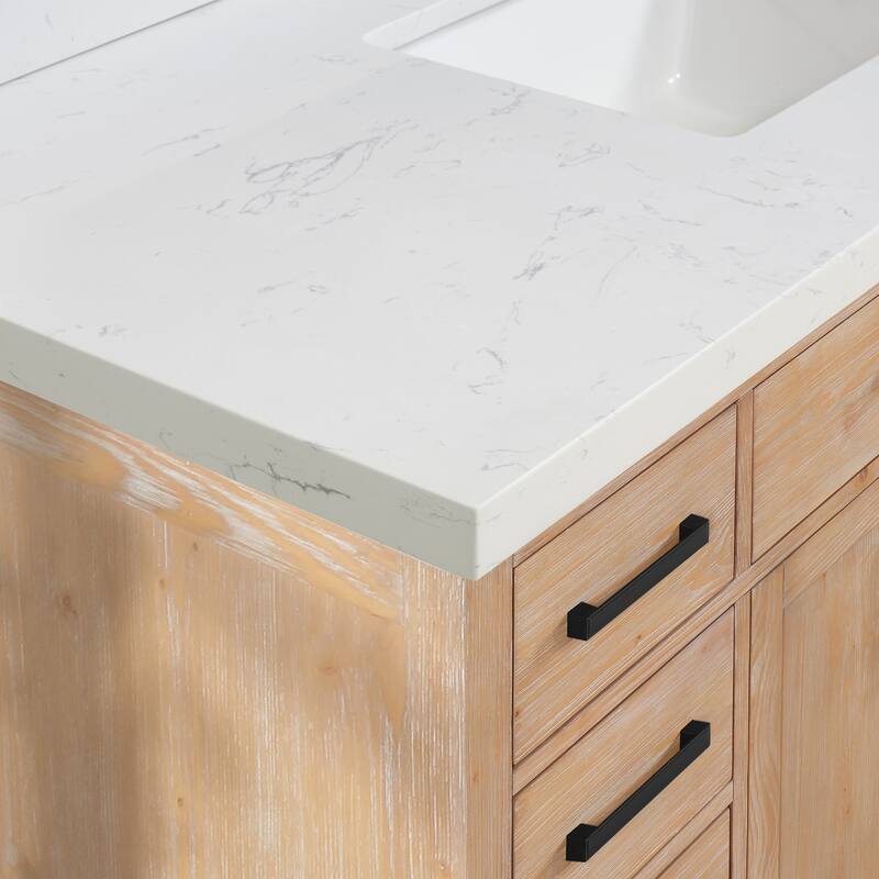 Altair Oderzo Bathroom Vanity Countertop in Aosta White Finish