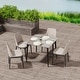 preview thumbnail 12 of 22, Modern Slate Kitchen Dining Table with Sintered Stone Top Metal Legs (Table Only) - 31.5x31.5x30 inch