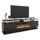 preview thumbnail 24 of 97, 70"/80" Modern Fireplace TV Stand with 36" Electric Fireplace