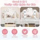 preview thumbnail 4 of 11, GIMMYFIVE Princess Makeup Desk & Chair Set Withtouch Light Detachable Tri-Folding Mirror