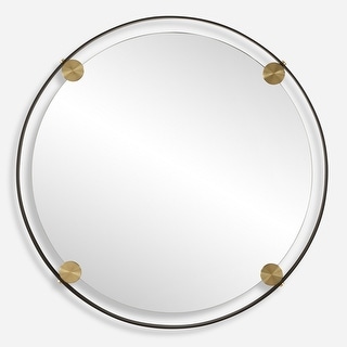Uttermost 09983 Radius 42" Diameter Circular Framed Bathroom Mirror