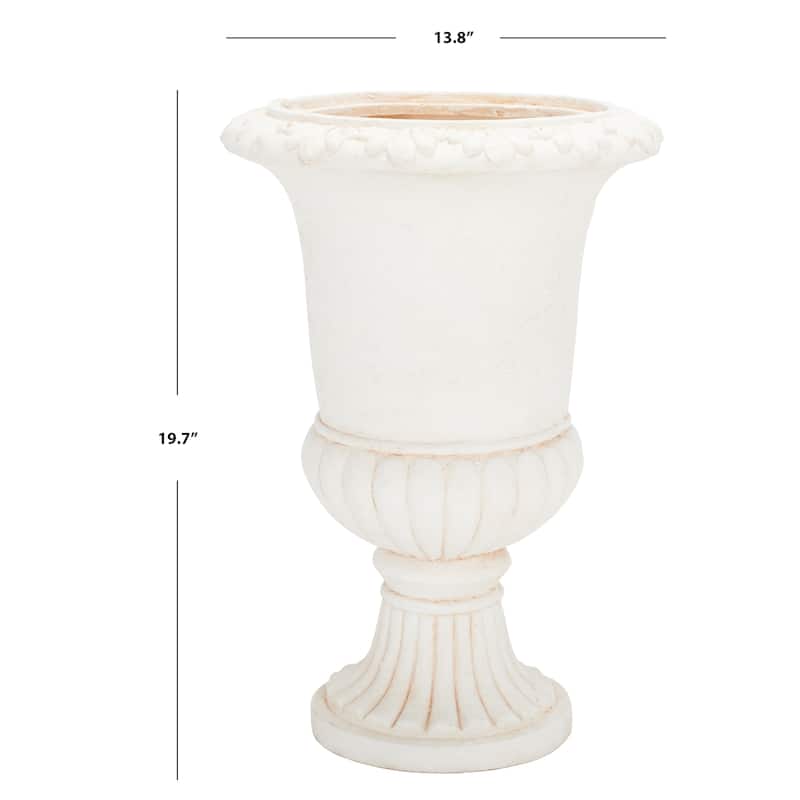 SAFAVIEH Outdoor Fatlina Planter - 14" W x 14" D x 20" H - 14"W x 14"D x 20"H