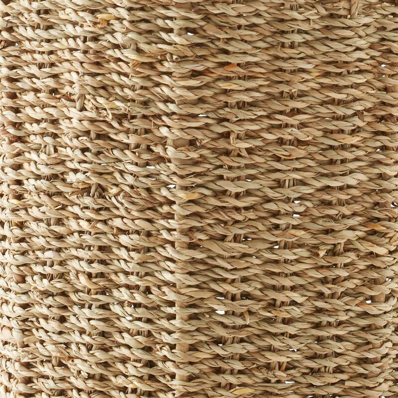 Seagrass Water Hyacinth Waste Basket Woven Trash Can