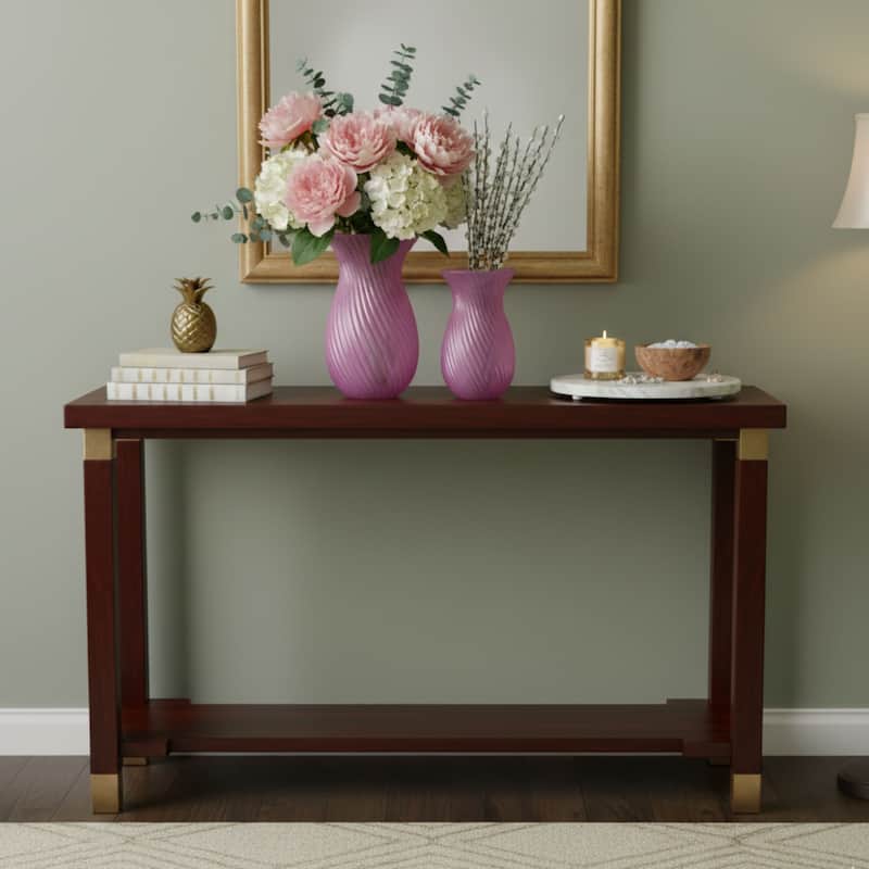 Aria Home Fluorine Frosted Tulip Glass Vase Set of 2 Table Décor