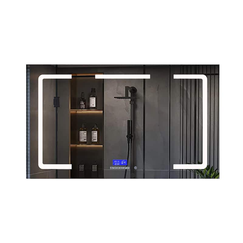 Lesina 48 in. Surface-Mount LED Mirror Medicine Cabinet with Defogger