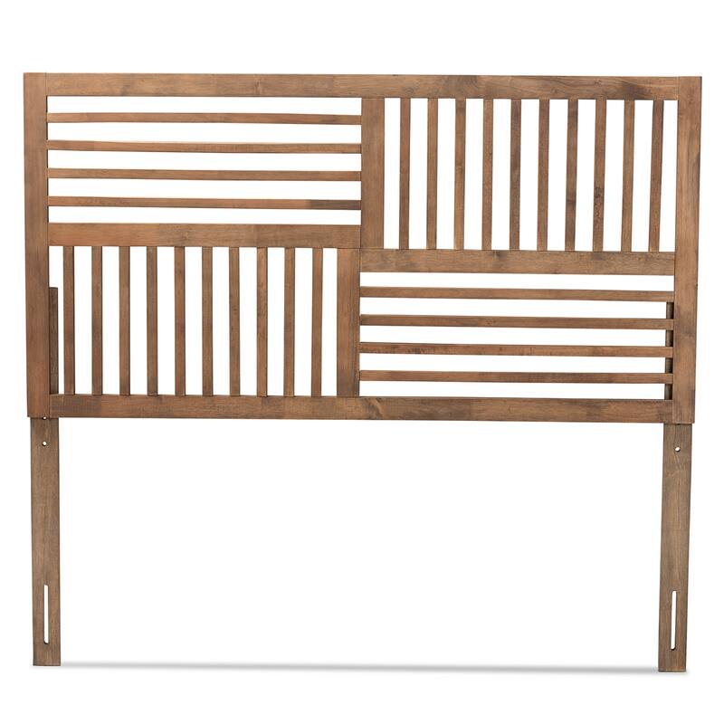 Adler Transitional Ash Walnut Finished Wood Headboard