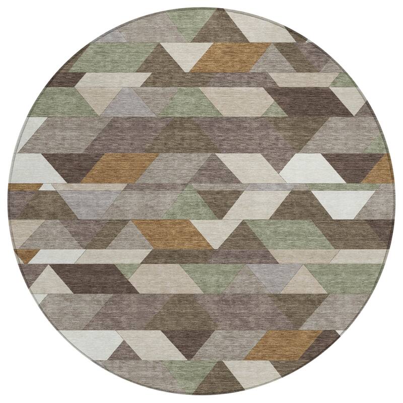 Machine Washable Indoor/ Outdoor Modern DeVaughn Chantille Rug
