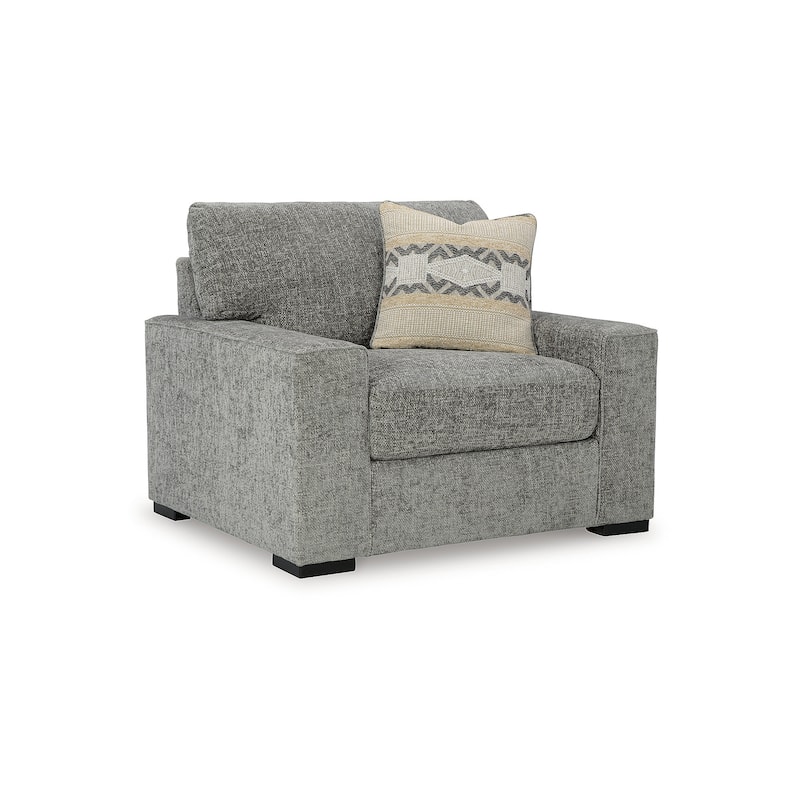 Signature Design by Ashley Dunmor Gray Oversized Chair - 51"W x 45"D x 42"H