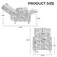 preview thumbnail 3 of 16, 29'' W Vintage Floral Manual Push Back Recliner Chair Set of 2