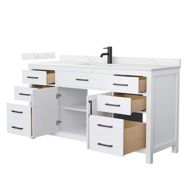 Wyndham Collection WCG2424-66S-QTZ-UNSMXX Beckett 66" Free Standing