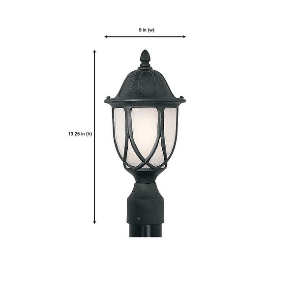Designers Fountain 1 Light 9" Cast Aluminum Post Lantern from the