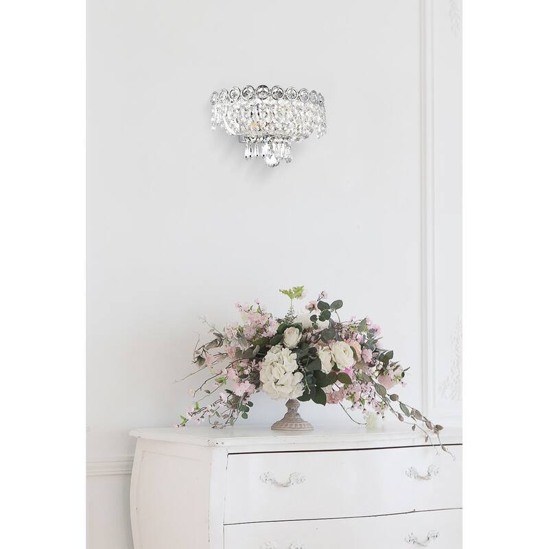 Elegant Lighting V1900W12/RC Century 2 Light 6" Tall Wall Sconce with