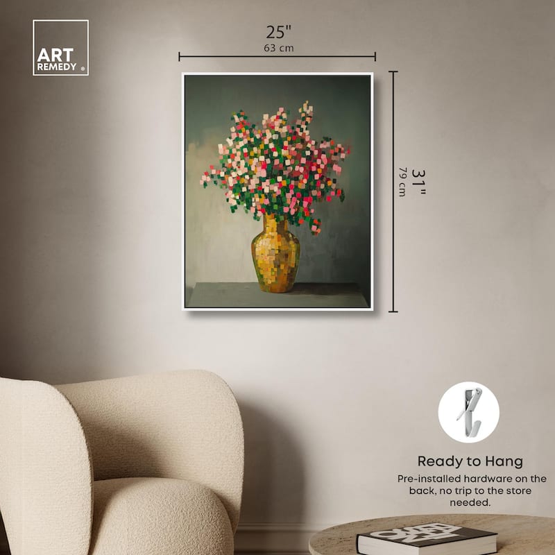 Pixel Bloom I Canvas by Art Remedy