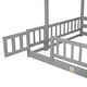 preview thumbnail 4 of 4, Pine Solid Wooden Twin Over Full Bunk Bed with Slide,Storage Staircase