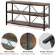 preview thumbnail 6 of 19, Rustic Console Sofa Table, 3 Tiers Industrial Narrow Long Sofa Table
