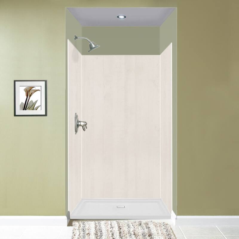 Transolid Expressions 36-in X 48-in X 72-in Glue to Wall Shower Walls - 48" x 36" x 72" - 48" x 36" x 72"