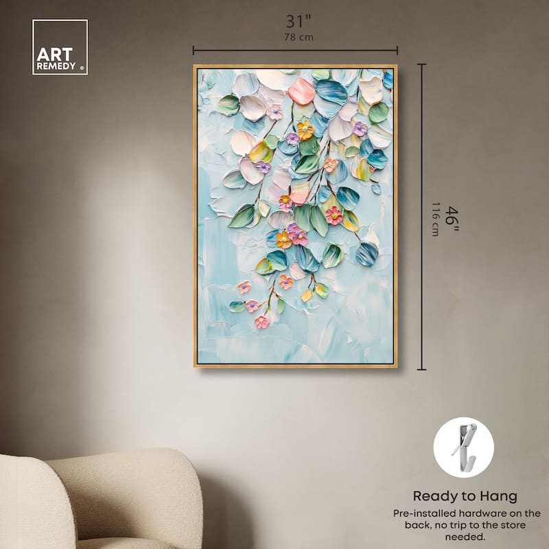 Textured Tendrils II Canvas by Art Remedy