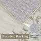 preview thumbnail 5 of 6, Washable Rugs for Living Room Modern Floral Area Rug Indoor Farmhouse Bordered Rug