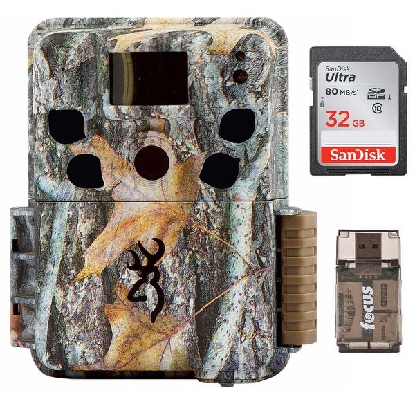 Browning Dark Ops HD Pro Trail Camera (Camo) with 32GB Card and Focus Reader - Camouflage