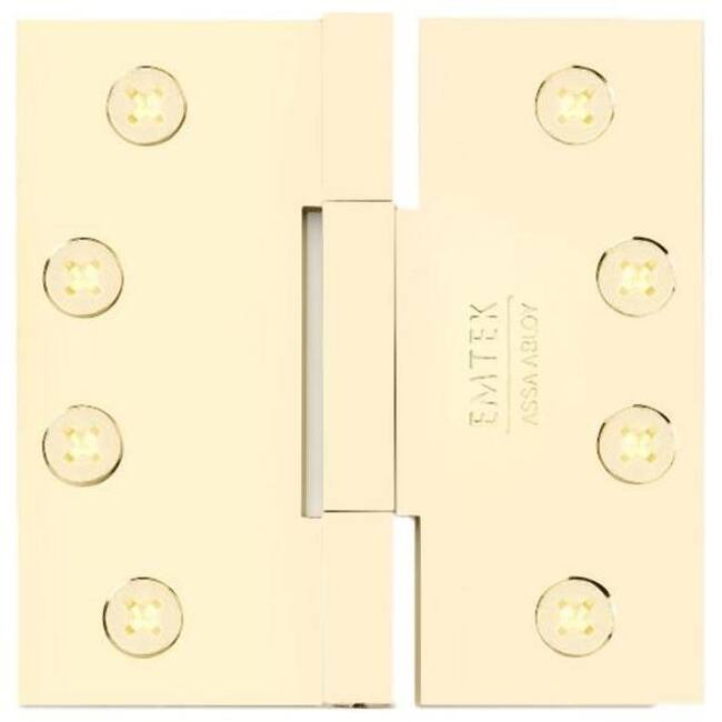 Emtek 4" x 4" Solid Brass Heavy Duty Square Corner Plain Bearing Door