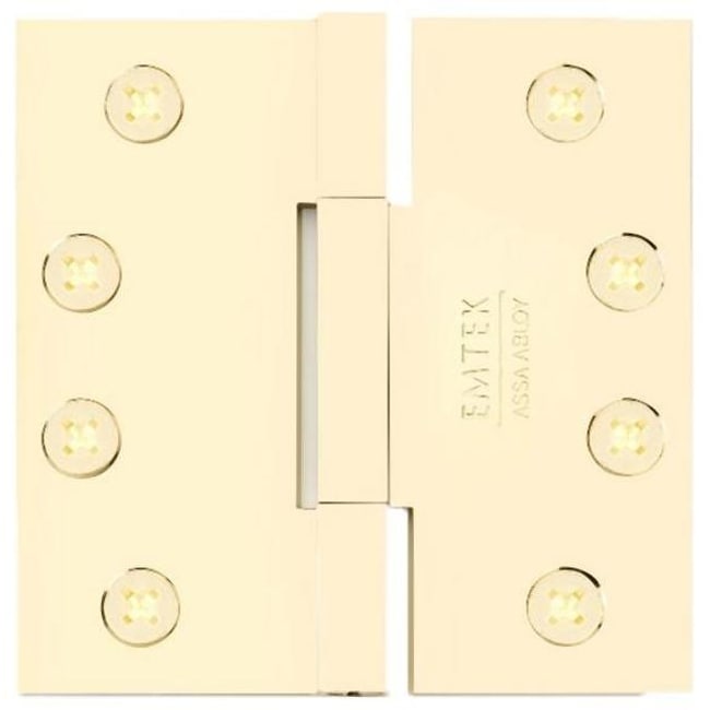 Emtek 4" x 4" Solid Brass Heavy Duty Square Corner Plain Bearing Door
